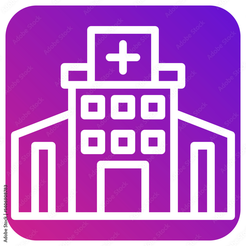 Fototapeta premium Hospital Vector Icon Design Illustration