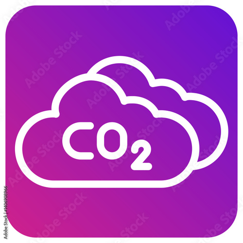 Carbon dioxide Vector Icon Design Illustration