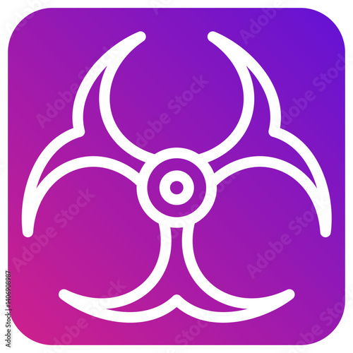 Bio hazard Vector Icon Design Illustration