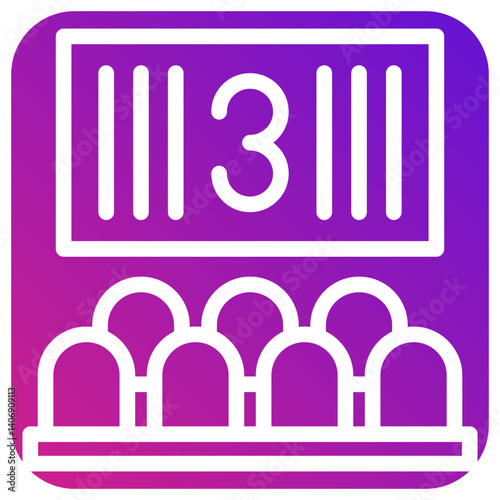 Countdown Vector Icon Design Illustration