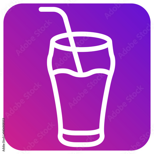 Cold drink Vector Icon Design Illustration