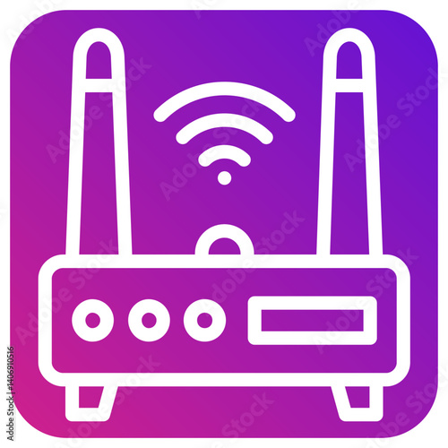Wifi router Vector Icon Design Illustration