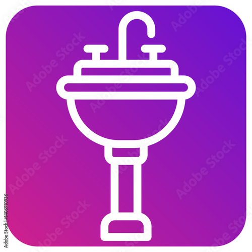 Sink Vector Icon Design Illustration