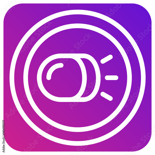 Headlight Vector Icon Design Illustration