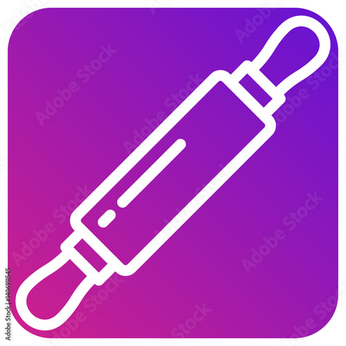 Rolling Pin Vector Icon Design Illustration