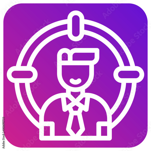 Head Hunting Vector Icon Design Illustration