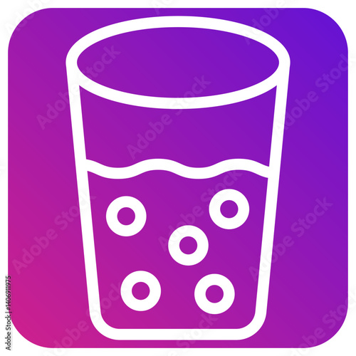 Shot Glass Vector Icon Design Illustration