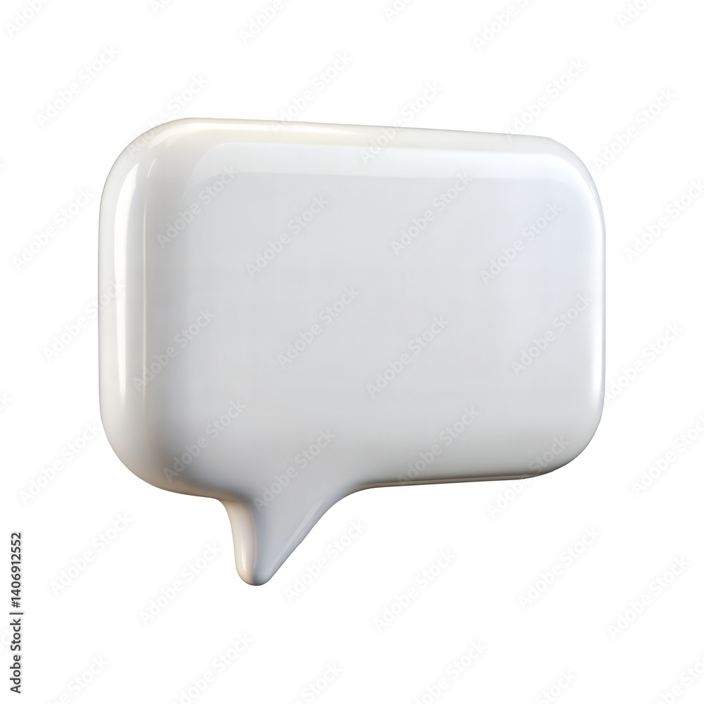 Blank white speech bubble isolated on transparent background. Png Blank white speech bubble isolated on transparent background. Png