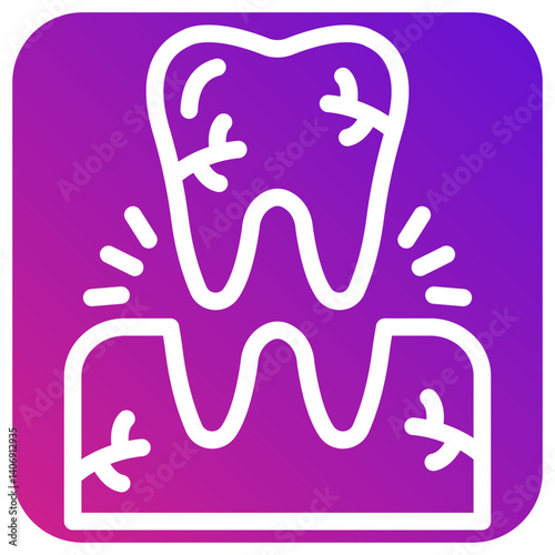 Tooth Extraction Vector Icon Design Illustration