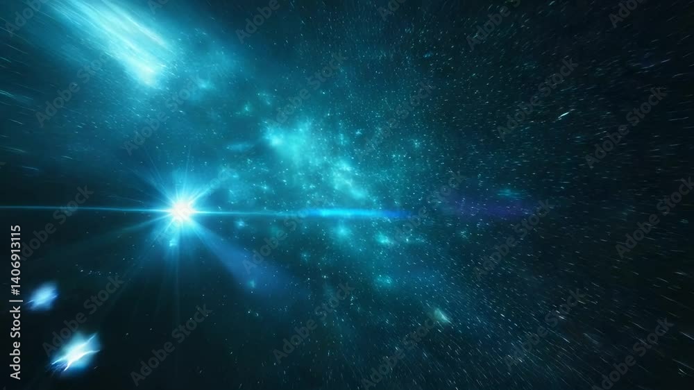 blue space background