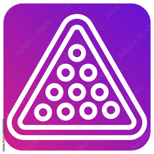Billiard Vector Icon Design Illustration