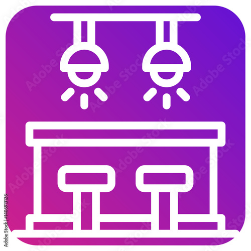 Bar Counter Vector Icon Design Illustration