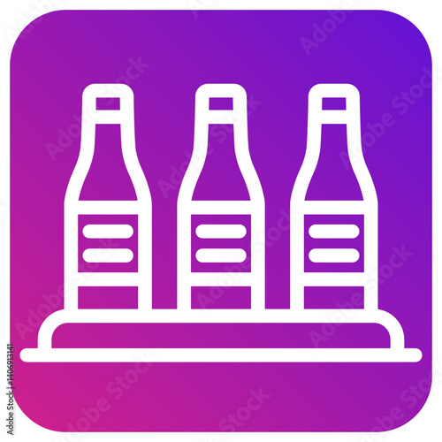 Wine Shelf Vector Icon Design Illustration