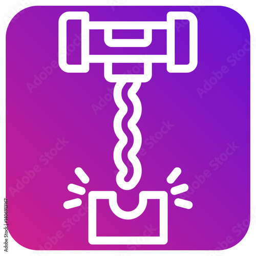 Corkscrew Vector Icon Design Illustration