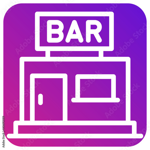 Bar Vector Icon Design Illustration