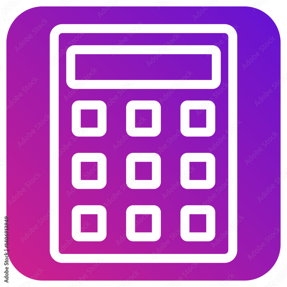 Calculator Vector Icon Design Illustration Calculator Vector Icon Design Illustration