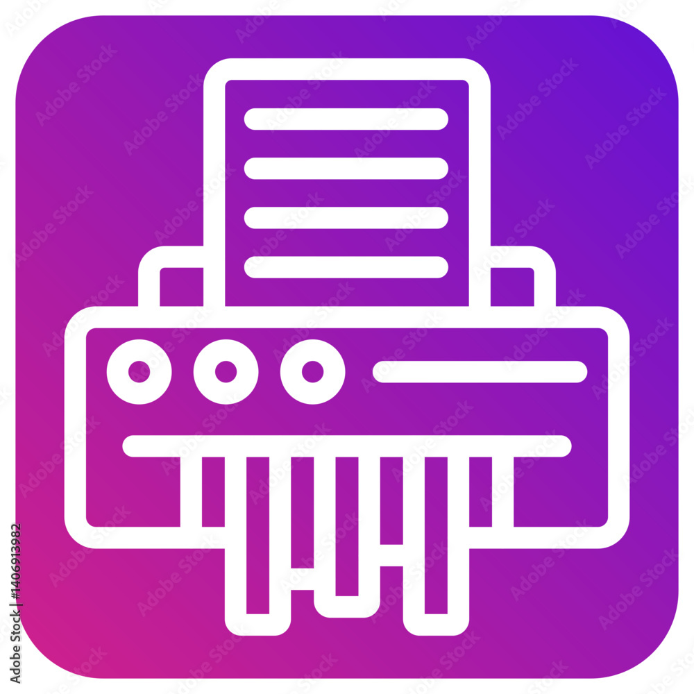 Shredder Vector Icon Design Illustration Shredder Vector Icon Design Illustration
