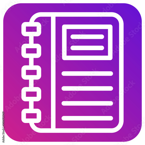 Planner Vector Icon Design Illustration