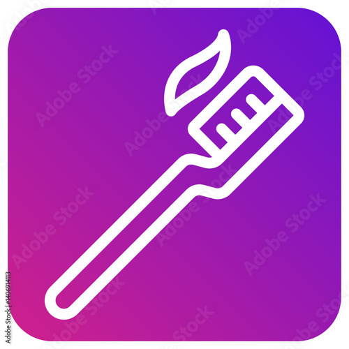 Tooth Brush Vector Icon Design Illustration