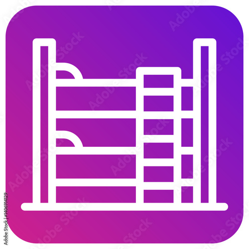 Bunk Bed Vector Icon Design Illustration