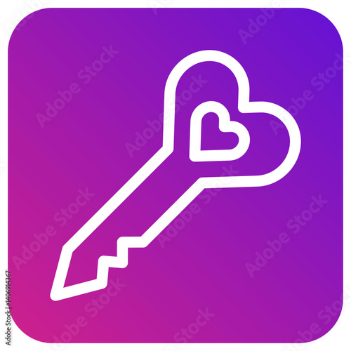 Key Vector Icon Design Illustration