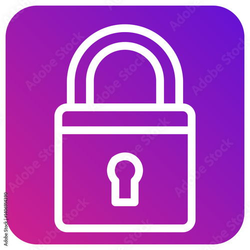Padlock Vector Icon Design Illustration