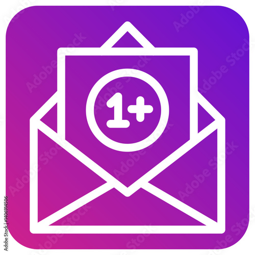 Unread Vector Icon Design Illustration