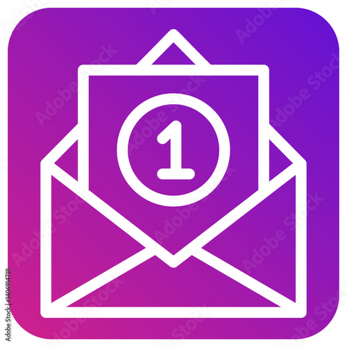 Inbox Vector Icon Design Illustration