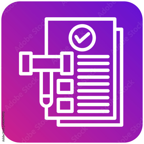Legal Documents Vector Icon Design Illustration