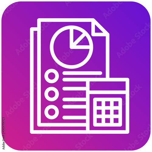 Accounting Vector Icon Design Illustration