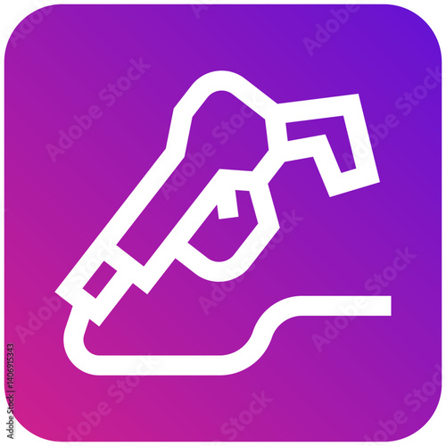 Fuel Nozzle Vector Icon Design Illustration