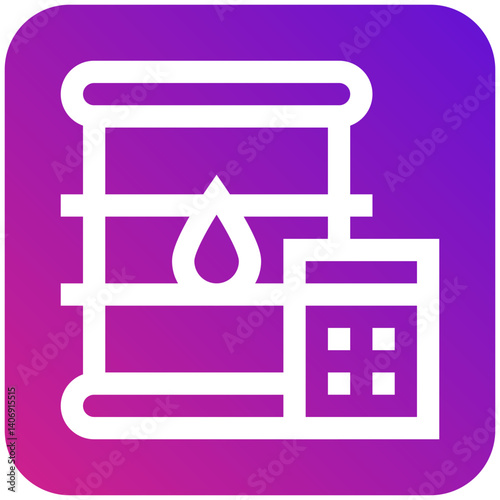 Fuel Calculation Vector Icon Design Illustration
