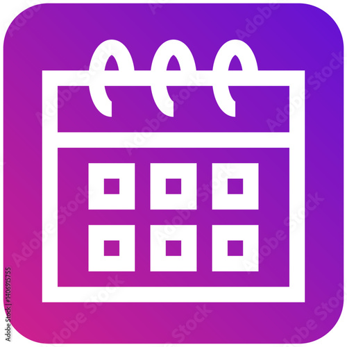Calendar Schedule Vector Icon Design Illustration