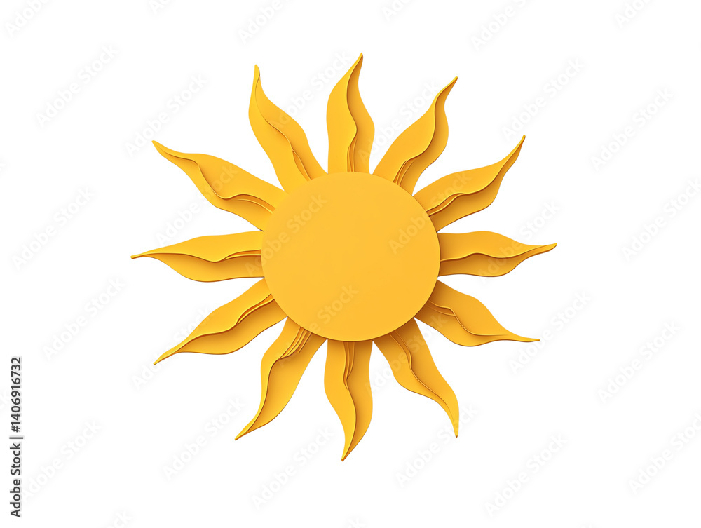 Bright and cheerful sun design, perfect for summer themes and vibrant graphics. Bright and cheerful sun design, perfect for summer themes and vibrant graphics.