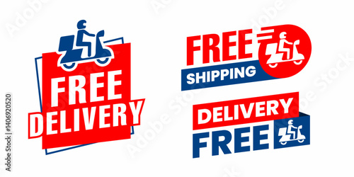 Free Delivery and Shipping Icons