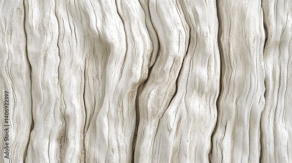 Obraz premium Close-Up of Weathered White Wood Texture
