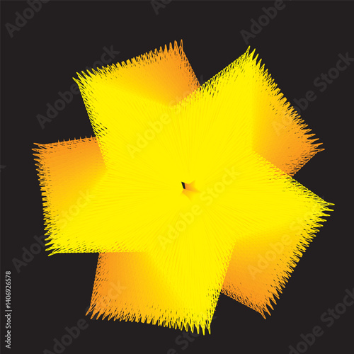 Abstract Design Dark Citron Yellow Color