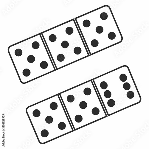 Isolated white dices on a white background suggest a game of chance and potential win