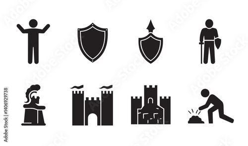 Modern interpretation of battle themes with Viking warrior style and shield art for engaging digital compositions

