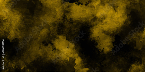 YELLOW smoke in dark background. abstract fire flame grunge texture background Colorful YELLOW textures for making flyer, poster, cover, banner and any design.	