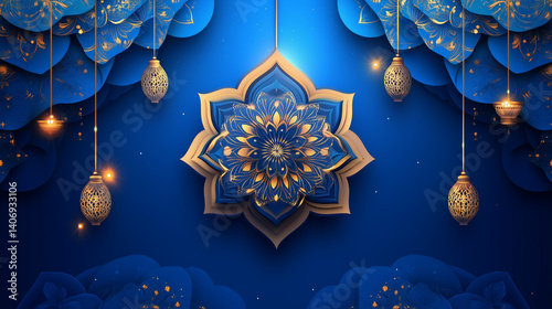 islmaic new year background, islamic background, new year muslims background, ai generated photo