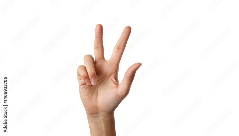 Woman Hand Indicating on Transparent Background Woman Hand Indicating on Transparent Background