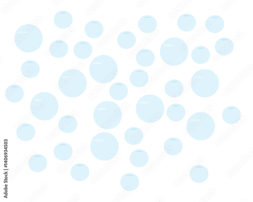 bubbles on a white background