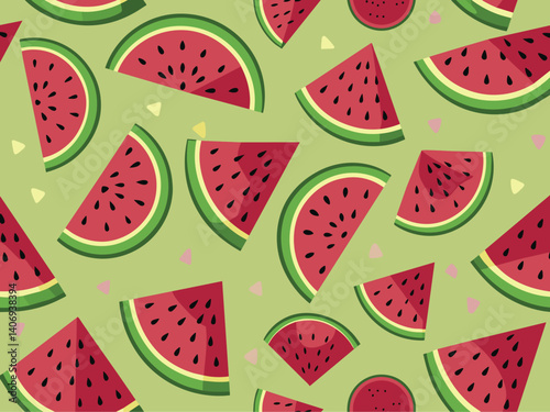 Water melon pattern background