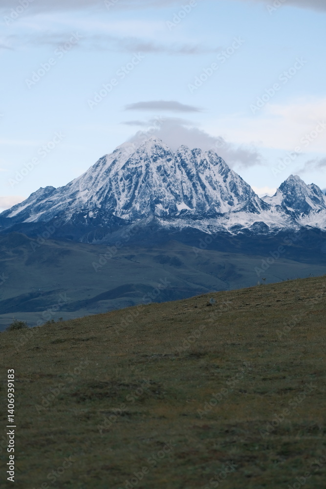 Snowy Mountains of the Tibetan Plateau, China Snowy Mountains of the Tibetan Plateau, China
