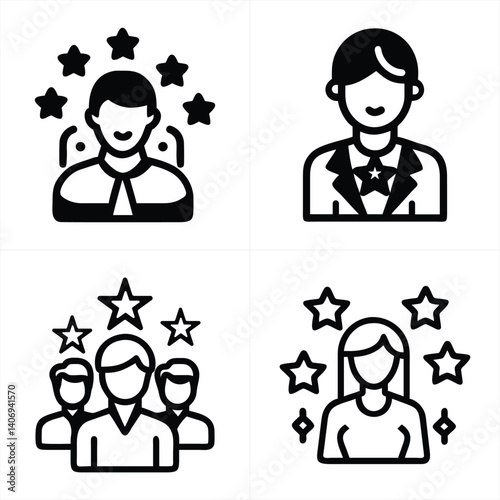 celebrity icon set

