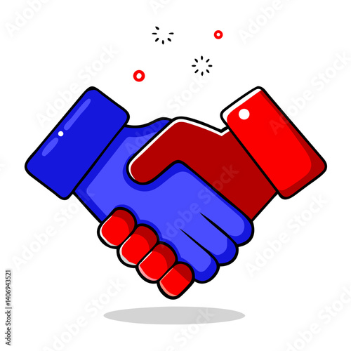 handshake vector illustration