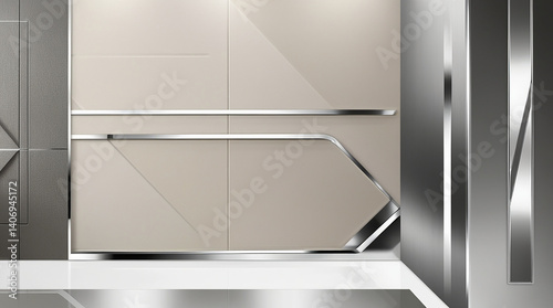 modern elevator in modern building