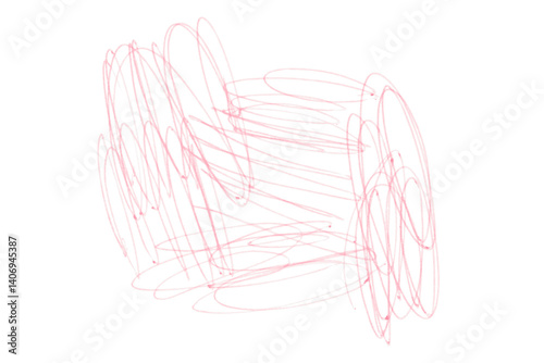 Pink grunge pen lines, messy lines, hand drawn sketch, abstract doodle, isolated chaotic lines, grunge overlapping lines texture, artwork, ink, transparent background.