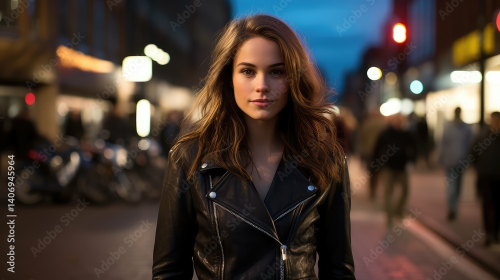 Fototapeta premium edgy dark leather